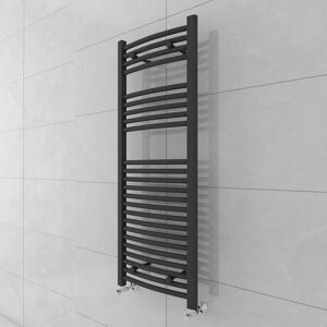 Plumb Galaxy Contemporary Bathroom Curved Heated Towel Rail Radiator Rad 1200x450mmgrey Plumb Galaxy Contemporary Bathroom Curved Heated Towel Rail Radiator Rad 1200x450mmgrey