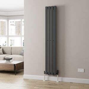Radilux Anthracite Designer Radiator Vertical Flat Panel Double Panel Rad 1800x304mm Radilux Anthracite Designer Radiator Vertical Flat Panel Double Panel Rad 1800x304mm