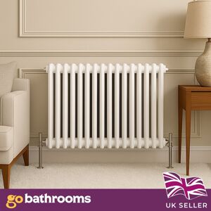 Go Bathrooms White Double Radiator Traditional Horizontal 2 Column Panel Rad 600 X 785mm Go Bathrooms White Double Radiator Traditional Horizontal 2 Column Panel Rad 600 X 785mm