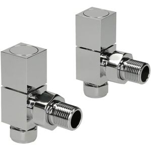 Hudson Reed Angled Radiator Valves Pair Chrome Round Towel Rail Rad Manual Hudson Reed Angled Radiator Valves Pair Chrome Round Towel Rail Rad Manual