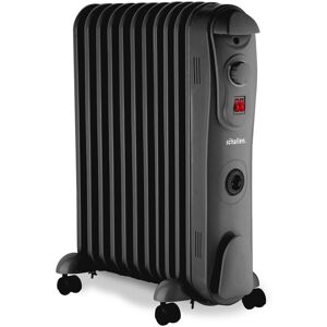 Schallen Black Portable Electric Oil Filled Radiator Heater 3 Heat Settings Schallen Black Portable Electric Oil Filled Radiator Heater 3 Heat Settings