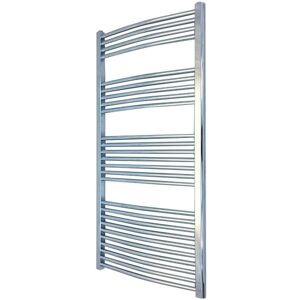 Valve Kings Curved Chrome Towel Rail Ladder Radiator Bathroom Heater Warmer 600mm X 1400mm Valve Kings Curved Chrome Towel Rail Ladder Radiator Bathroom Heater Warmer 600mm X 1400mm
