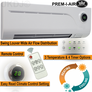 Prem-I-Air 2kw Electric Over Door Warm Air Curtain Fan Heater Led Screen Remote Control Ptc Prem-I-Air 2kw Electric Over Door Warm Air Curtain Fan Heater Led Screen Remote Control Ptc