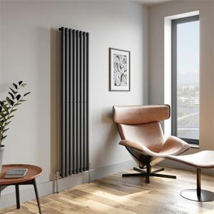 Radilux Vertical Oval Tube Single Panel Designer Radiator 1800x480mm Grey 8 Tubes Radilux Vertical Oval Tube Single Panel Designer Radiator 1800x480mm Grey 8 Tubes