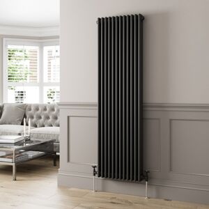 Radilux Traditional Colosseum Vertical Triple Bar Column Radiator 1800x560mm Black Steel Radilux Traditional Colosseum Vertical Triple Bar Column Radiator 1800x560mm Black Steel