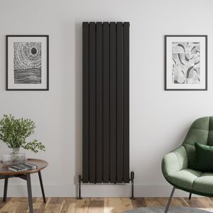 Radilux Black Designer Radiator Vertical Flat Double Panel Rad 1800x532mm Steel Modern Radilux Black Designer Radiator Vertical Flat Double Panel Rad 1800x532mm Steel Modern