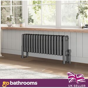 Go Bathrooms Traditional Grey Horizontal Radiator Quad Panel 4 Column 17 Bars 300 X 785mm Go Bathrooms Traditional Grey Horizontal Radiator Quad Panel 4 Column 17 Bars 300 X 785mm