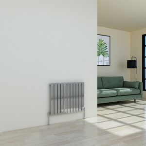 Plumb Galaxy Horizontal Designer Radiator Flat Panel Modern Heating Single Chrome 600 X 750mm Plumb Galaxy Horizontal Designer Radiator Flat Panel Modern Heating Single Chrome 600 X 750mm