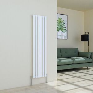 Plumb Galaxy Vertical Designer Radiator Flat Panel Modern Heating Single White 1600 X 410mm Plumb Galaxy Vertical Designer Radiator Flat Panel Modern Heating Single White 1600 X 410mm