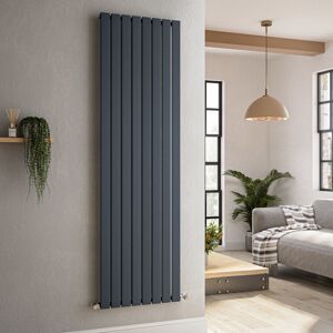 Riace Anthracite Vertical Flat Designer Radiator 1800x544mm Single Vs8-1800-Dgcf Riace Anthracite Vertical Flat Designer Radiator 1800x544mm Single Vs8-1800-Dgcf