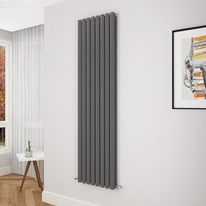 Aica Oval Column Radiator Vertical Central Heating Rad 1800x472mm Double Anthracite Aica Oval Column Radiator Vertical Central Heating Rad 1800x472mm Double Anthracite