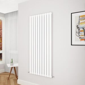 Aica Flat Panel Radiator Vertical Central Heating Rad 1600x680mm Single White Aica Flat Panel Radiator Vertical Central Heating Rad 1600x680mm Single White