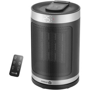 Homilec Electric Space Fan Heater 1500w, Portable Ceramic Ptc Oscillating Grey Homilec Electric Space Fan Heater 1500w, Portable Ceramic Ptc Oscillating Grey