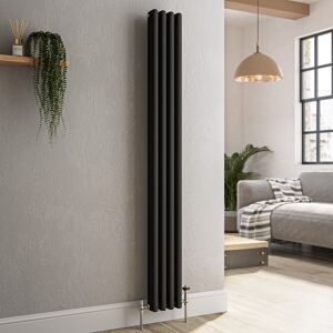 Reggio Midnight Black Vertical Triple Column Traditional Radiator Vct4-1500-Bct Reggio Midnight Black Vertical Triple Column Traditional Radiator Vct4-1500-Bct