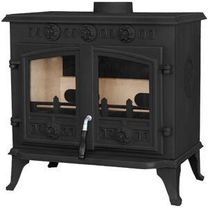 Home-Galaxy 10kw Multifuel Stove Log Burner Fireplace Cast Iron Defra Approved Eco Design Home-Galaxy 10kw Multifuel Stove Log Burner Fireplace Cast Iron Defra Approved Eco Design