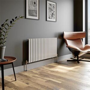 Radilux Horizontal Oval Tube Single Panel Designer Radiator 600x1200mm White 20 Tubes Radilux Horizontal Oval Tube Single Panel Designer Radiator 600x1200mm White 20 Tubes