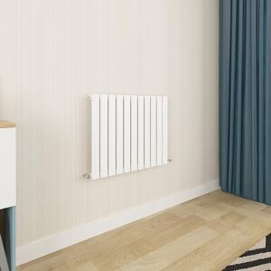 Aica Flat Panel Radiator Horizontal Central Heating Rad 600x884mm Single White Aica Flat Panel Radiator Horizontal Central Heating Rad 600x884mm Single White