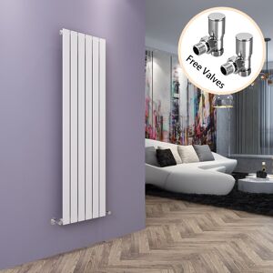 Elegant White Vertical Radiator Single 1600 X 452 Flat Panel Tall Upright Rad With Valve Elegant White Vertical Radiator Single 1600 X 452 Flat Panel Tall Upright Rad With Valve