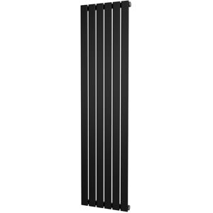 Uk Radiators Black Vertical Flat Tube Heater Designer Single Panel 1600x408mm Uk Radiators Black Vertical Flat Tube Heater Designer Single Panel 1600x408mm