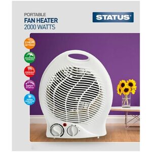 Status 2000W Upright Fan Heater - Overheat Protection Status 2000W Upright Fan Heater - Overheat Protection