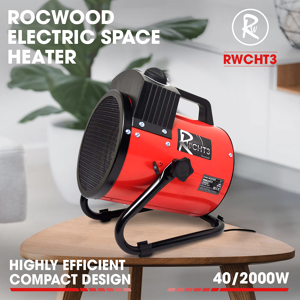 Electric Heater Ceramic 2000w Rocwood 2kw 230v Heating Fan 2 Heat Settings Electric Heater Ceramic 2000w Rocwood 2kw 230v Heating Fan 2 Heat Settings