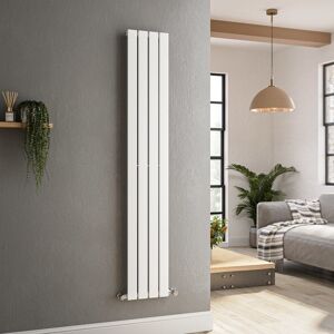 Riace White Vertical Flat Designer Radiator 1600x272mm Single Panel Vs4-1600-Wcf Riace White Vertical Flat Designer Radiator 1600x272mm Single Panel Vs4-1600-Wcf