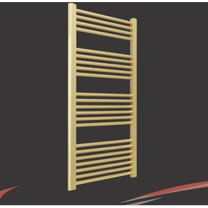 Nwt Direct Heated Towel Rail Radiator Brushed Brass Straight 500mm(W) X 1200mm(H) 2084 Btus Nwt Direct Heated Towel Rail Radiator Brushed Brass Straight 500mm(W) X 1200mm(H) 2084 Btus