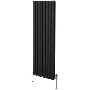 MonsterShop Black Oval Column Radiator & TRV Valves MonsterShop Black Oval Column Radiator & TRV Valves