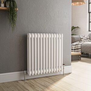 Reggio White Horizontal Double Column Traditional Radiator 600x605 Hcd13-600-Wct Reggio White Horizontal Double Column Traditional Radiator 600x605 Hcd13-600-Wct