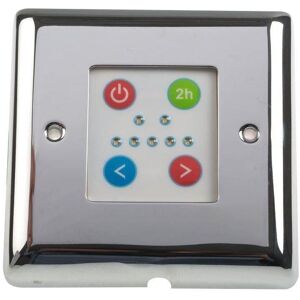 Valve Kings Chrome Thermostatic Wall Controller With 2hr Boost - Towel Rails & Radiators Valve Kings Chrome Thermostatic Wall Controller With 2hr Boost - Towel Rails & Radiators