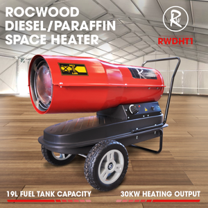 Diesel Kerosene Space Heater 19l 30kw Rocwood 100 000 Btu Workshop Garage Diesel Kerosene Space Heater 19l 30kw Rocwood 100 000 Btu Workshop Garage