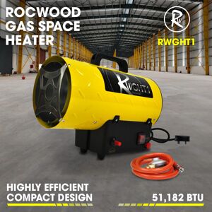 Gas Space Heater Propane 15kw Rocwood 51,000 Btu Garage Workshop Portable Gas Space Heater Propane 15kw Rocwood 51,000 Btu Garage Workshop Portable