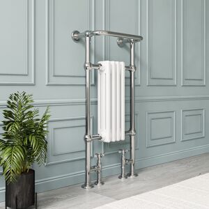 Regent White And Chrome Traditional Column Radiator With Towel Rail 952 X 47 Beba_26261 Regent White And Chrome Traditional Column Radiator With Towel Rail 952 X 47 Beba_26261