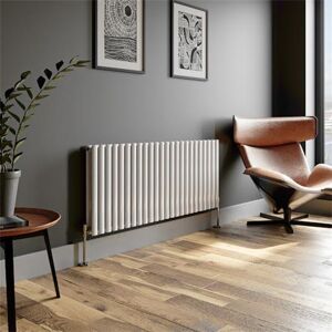 Duratherm Horizontal Oval Tube Double Panel Designer Radiator 600x1440mm White 4 Tubes Duratherm Horizontal Oval Tube Double Panel Designer Radiator 600x1440mm White 4 Tubes