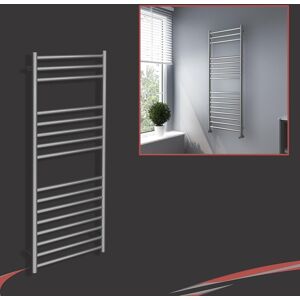 Nwt Direct Heated Towel Rail Brushed Stainless Radiator 500mm(W) X 1200mm(H) 1617 Btus Nwt Direct Heated Towel Rail Brushed Stainless Radiator 500mm(W) X 1200mm(H) 1617 Btus