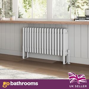 Go Bathrooms Traditional White Horizontal Radiator Quad Panel 4 Column 17 Bars 400 X 785mm Go Bathrooms Traditional White Horizontal Radiator Quad Panel 4 Column 17 Bars 400 X 785mm