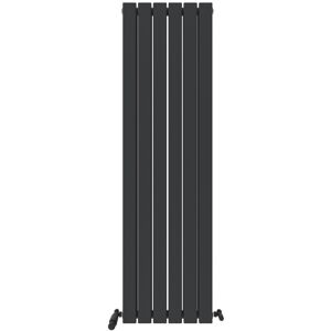 Ibathuk Radiator Vertical Designer Double Column Flat Panel Heater 1600x456mm Grey Ibathuk Radiator Vertical Designer Double Column Flat Panel Heater 1600x456mm Grey