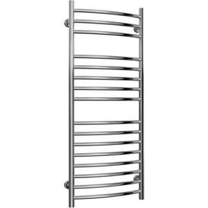 Reina Eos Curved Heated Towel Rail 1200mm H X 500mm W Polished Stainless Steel Reina Eos Curved Heated Towel Rail 1200mm H X 500mm W Polished Stainless Steel
