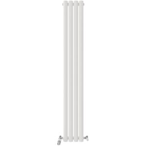 Ibathuk 1600 X 240 Mm Matt White Vertical Oval Column Radiator Single Panel Designer Hea Ibathuk 1600 X 240 Mm Matt White Vertical Oval Column Radiator Single Panel Designer Hea