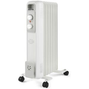 Geepas Electric Oil Filled Heater Radiator 7 Fin Portable Home Office Thermostat 1500w Geepas Electric Oil Filled Heater Radiator 7 Fin Portable Home Office Thermostat 1500w