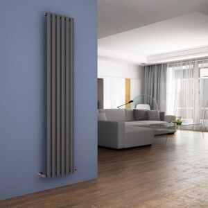 Elegant Vertical Radiator 1800 X 360mm Anthracite Oval Column Single Central Heating Rad Elegant Vertical Radiator 1800 X 360mm Anthracite Oval Column Single Central Heating Rad