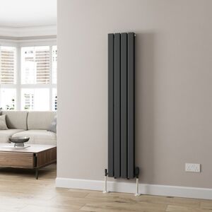 Radilux Anthracite Designer Radiator Vertical Flat Panel Double Panel Rad 1600x304mm Radilux Anthracite Designer Radiator Vertical Flat Panel Double Panel Rad 1600x304mm