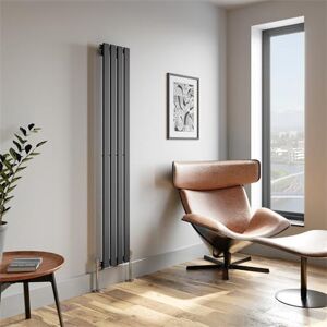 Radilux Vertical Single Flat Panel Designer Radiator - 1800 X 300mm Anthracite 4 Tubes Radilux Vertical Single Flat Panel Designer Radiator - 1800 X 300mm Anthracite 4 Tubes