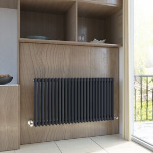 Elegant Traditional Radiator 2 Column Cast Iron Horizontal Rads Anthracite 600 X 1190 Elegant Traditional Radiator 2 Column Cast Iron Horizontal Rads Anthracite 600 X 1190