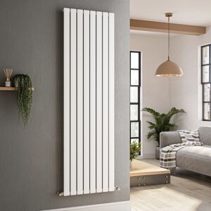 Riace White Vertical Flat Designer Radiator 1800x544mm Single Panel Vs8-1800-Wcf Riace White Vertical Flat Designer Radiator 1800x544mm Single Panel Vs8-1800-Wcf