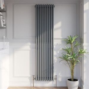Radilux Traditional Vertical Colosseum Triple Bar Column Radiator Anthracite 1800x470mm Radilux Traditional Vertical Colosseum Triple Bar Column Radiator Anthracite 1800x470mm