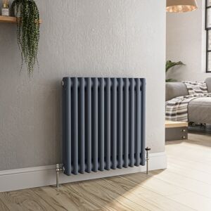 Reggio Anthracite Horizontal Double Column Traditional Radiator 6 Hcd13-600-Dgct Reggio Anthracite Horizontal Double Column Traditional Radiator 6 Hcd13-600-Dgct