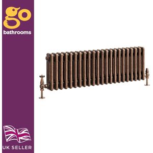 Go Bathrooms Traditional 3 Column Radiator Aged Copper Central Horizontal Rad 300 X 1010mm Go Bathrooms Traditional 3 Column Radiator Aged Copper Central Horizontal Rad 300 X 1010mm