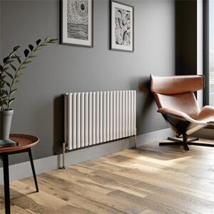 Duratherm Horizontal Oval Tube Double Panel Designer Radiator 600x1200mm White 40 Tubes Duratherm Horizontal Oval Tube Double Panel Designer Radiator 600x1200mm White 40 Tubes