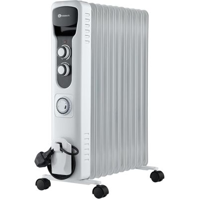 PureMate 2500W Oil Radiator - 11 fins, Thermostat PureMate 2500W Oil Radiator - 11 fins, Thermostat